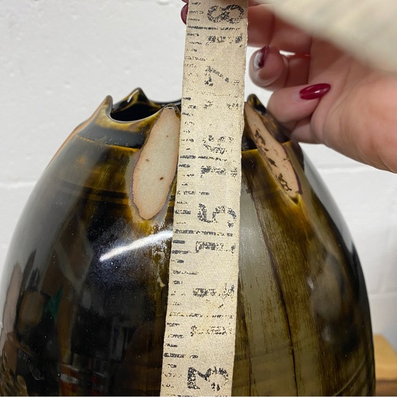 17” Tall Pottery Floor Vase Artisan Made - Picture 11 of 12